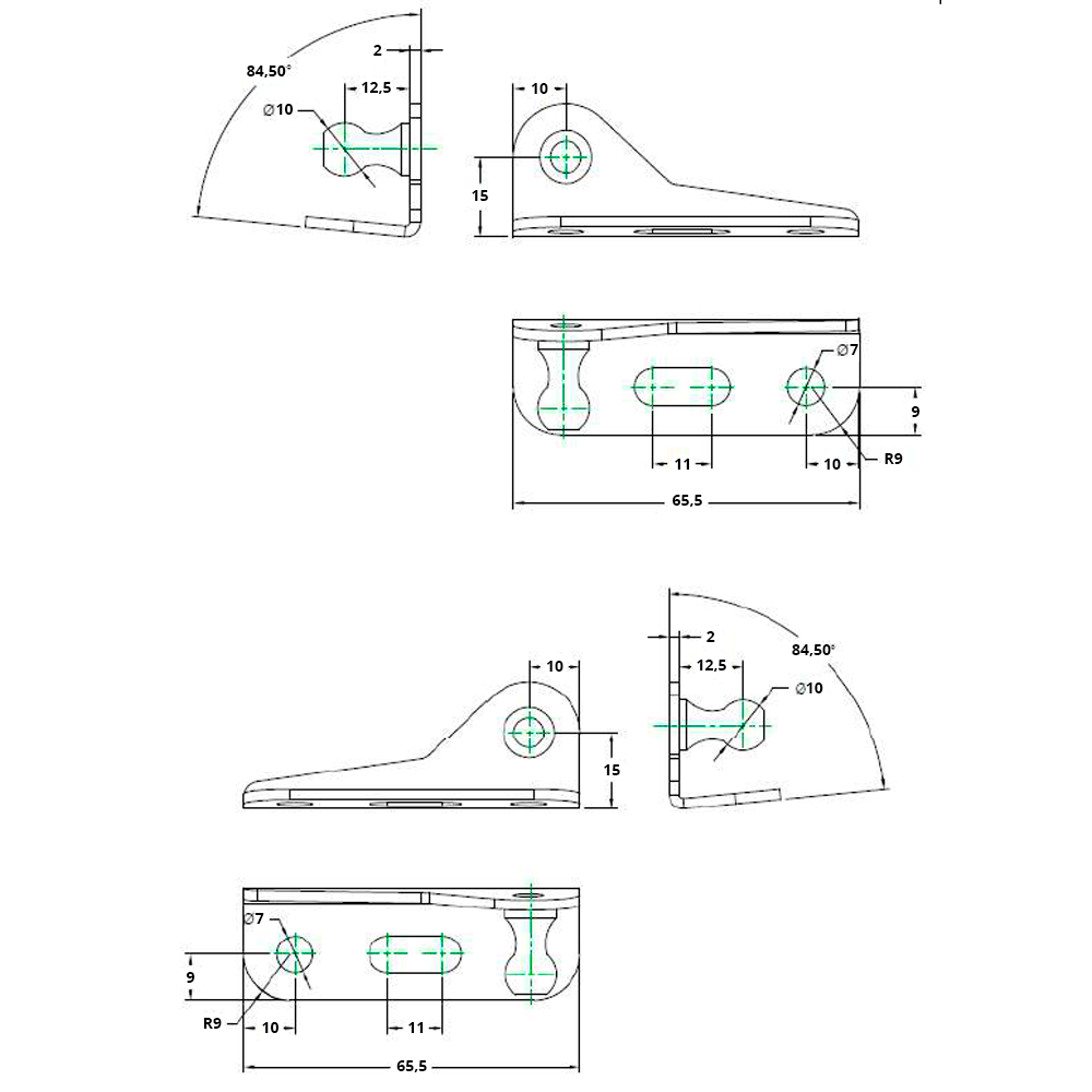 Kaasujousen kiinnitin kuulatapilla, ZN 10mm, webshopProducts - 